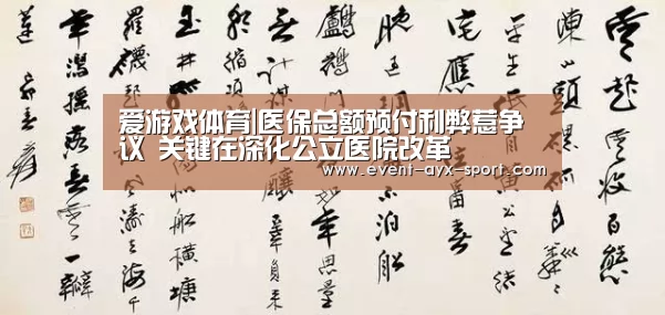爱游戏体育|医保总额预付利弊惹争议 关键在深化公立医院改革(图1) 爱游戏体育