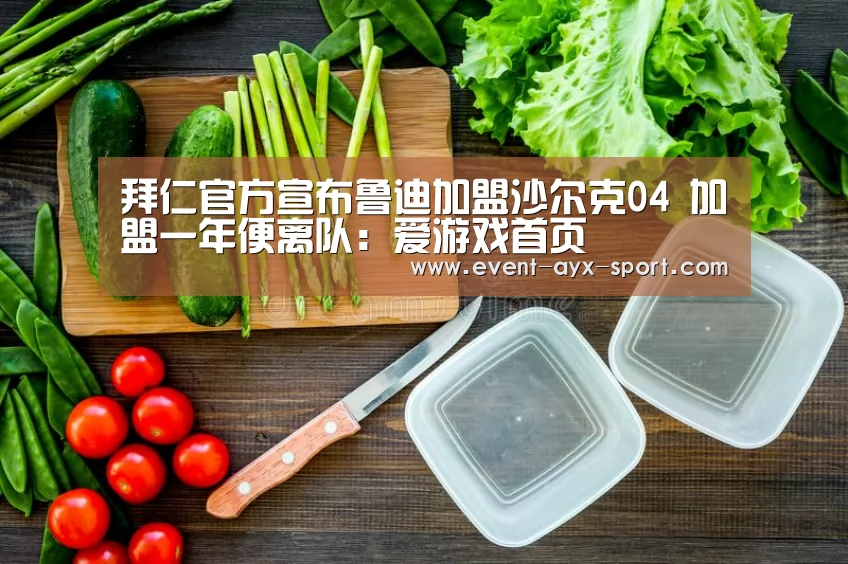 拜仁官方宣布鲁迪加盟沙尔克04 加盟一年便离队:爱游戏首页(图2) 爱游戏首页